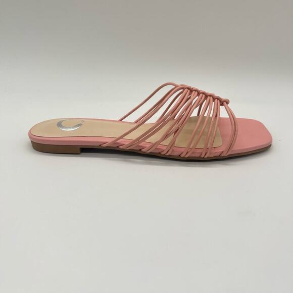 Journee Collection Sandals Womens 6 Pink Addora Slides Sandals NEW - Picture 4 of 10